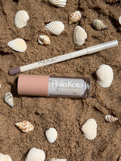 Beach Babe Duo - Coconut Lip Oil & Sand Lip Liner