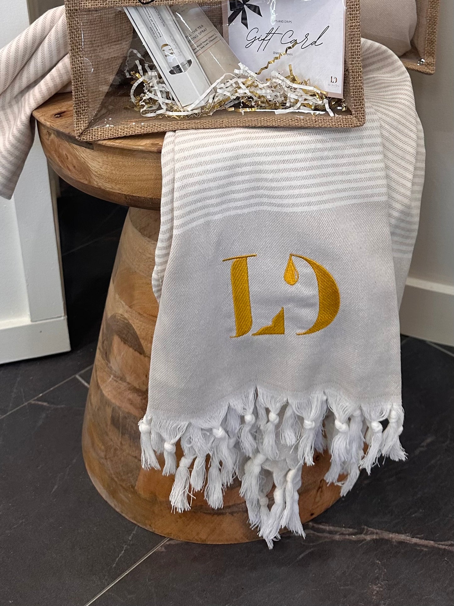 Lips and Drips Beach Towel